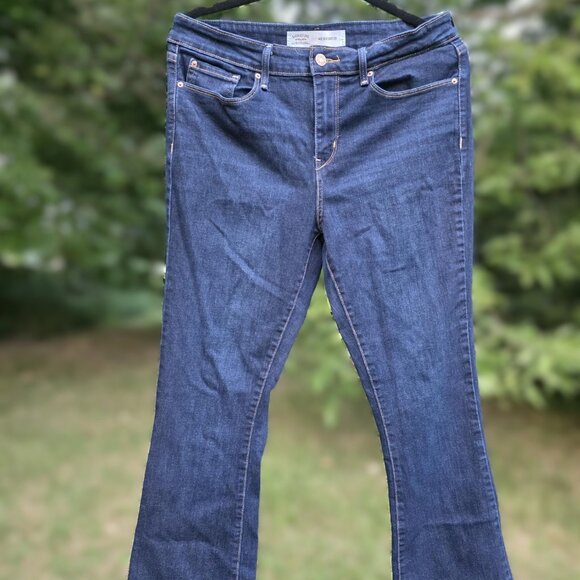 Levi Strauss Jeans Womens 12M  31x32 Blue Mid Rise Signature Boot Cut EUC - Picture 3 of 6